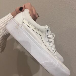 Platform White Vans